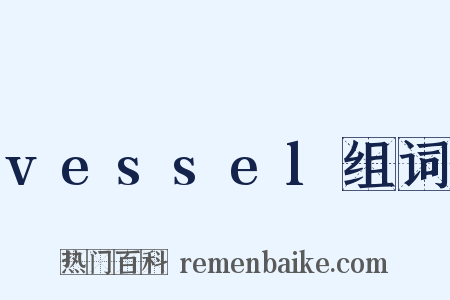 vessel组词是什么意思的图片